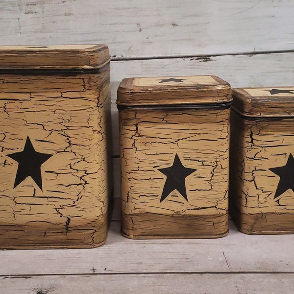 Tin Canisters Etsy