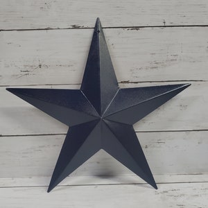 Barn Star Navy Blue 12&quot; Hanging Farmhouse Decor