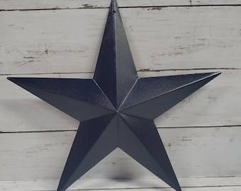 Barn Star Navy Blue 12" Hanging Farmhouse Decor