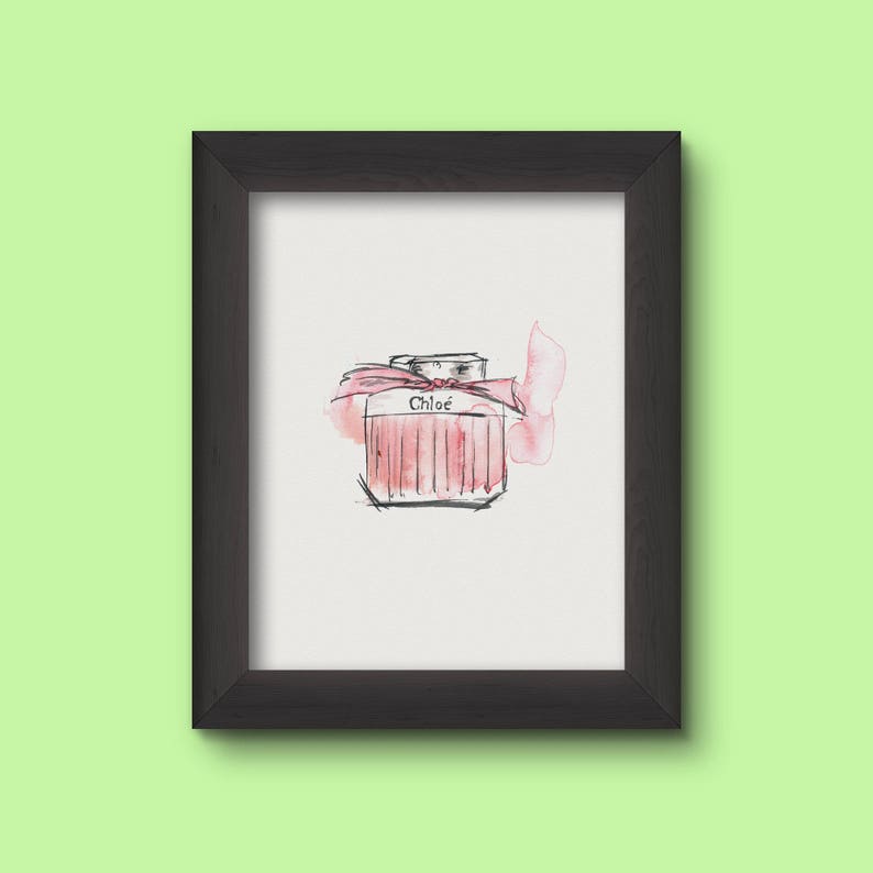 Chloe Perfume Print Chanel Print Digital Print Gift For Etsy