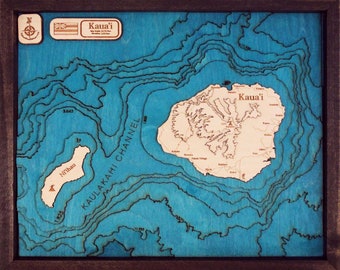 Kaua’i 3D Wood Map
