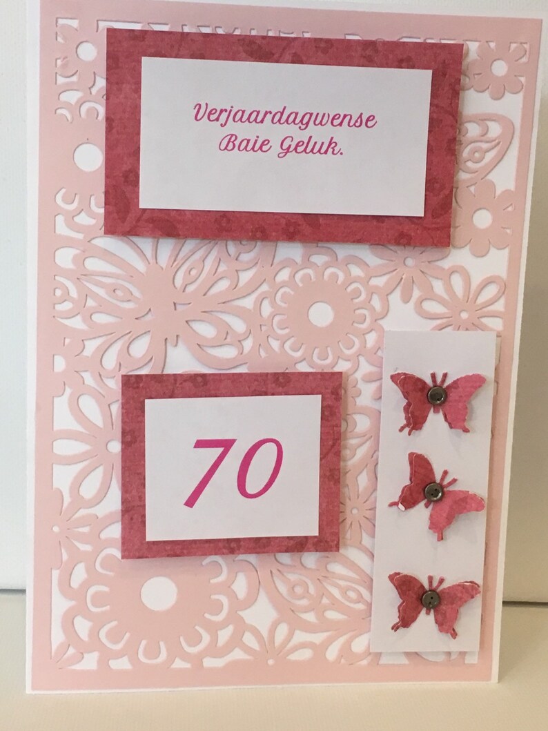 Afrikaans Birthday Card Verjaardagkaartjie Etsy