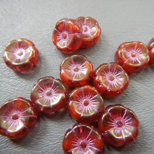 Czech Glass Flowers Hibiscus DS 2262, 2263