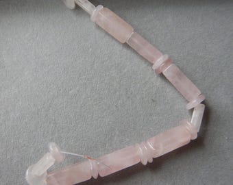 Rose quartz bead set  DS 4065
