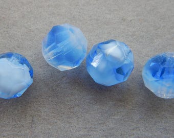 Czech glass faceted rondelle beads  DS 2829