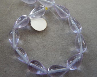 Clear light blue teardrops  DS 3155