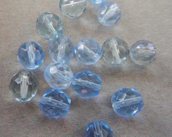 Mixed blues crystal beads  DS 2825