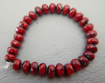 Czech Glass faceted rounds  DS 2632