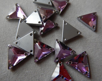 Swarovski Amethyst Rivoli Triangles DS- 4034