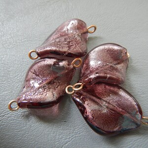 Lavender Twist Glass Beads DS 566