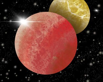 Dual Planet Print