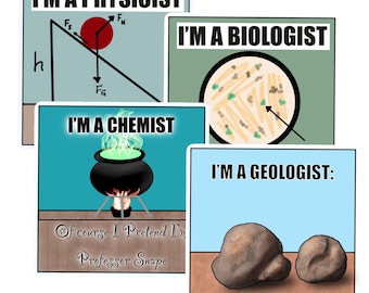 I’m a Scientist Digital/ Printable Sticker 4-Pack