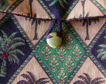 Art deco business, laptop, files, books, rectangle bag with shoulder strap