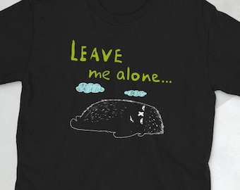 Déjame solo camiseta, camisa anti-gente, No me molestes camiseta, camisa antisocial para ella, necesito mi camisa espacial para él, camisa divertida
