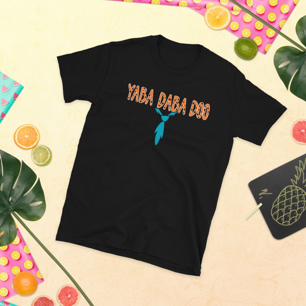 Yabadabadoo Shirt, Fred Flintstone Shirt, Yabbadabbadoo, Barney, Treff die Flinstones 60er 70er 80er Cartoons, Wilma, Bamm-Bamm, Pebbles, Betty