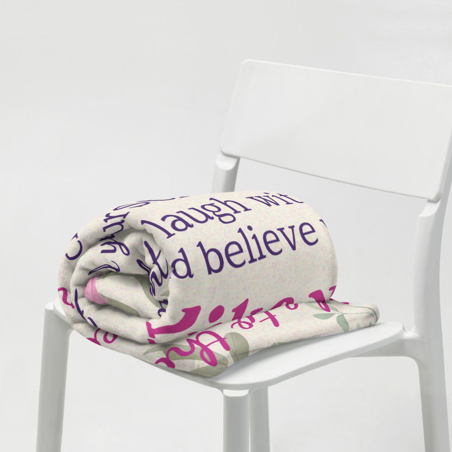 Best Friend Throw Blanket With Quote, Gift for a Friend, Best Friends ...