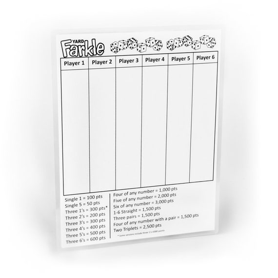 This is an image of Printable Farkle Rules with regard to yardzee It is a picture of Printable Farkle Rules with regard to yardzee