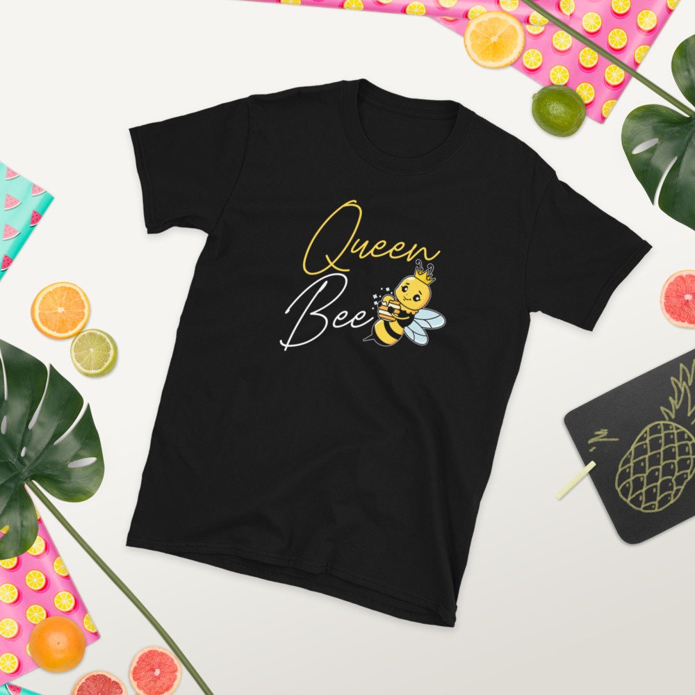 Queen Bee T-shirt Funny Women's Shirt Cute Women's - Etsy