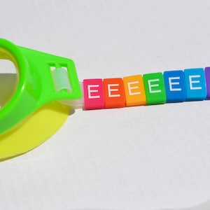 E Letter Tile - Swim Goggles Customized