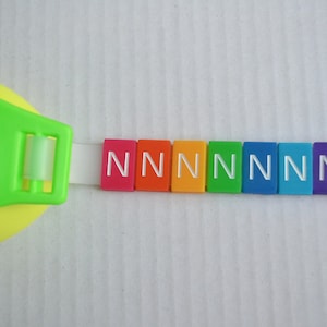 N Letter Tile - Swim Goggle Accessory