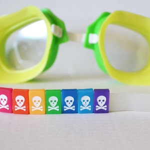 Skull and Crossbones Tile - Swim Goggle Accessory