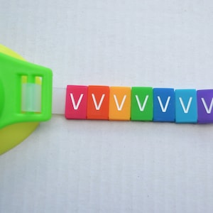 V Letter Tile - Swim Goggle Accessory