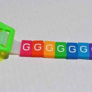 G Letter Tile - Swim Goggle Accessory