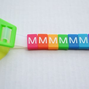 M Letter Tile - Swim Goggle Accessory