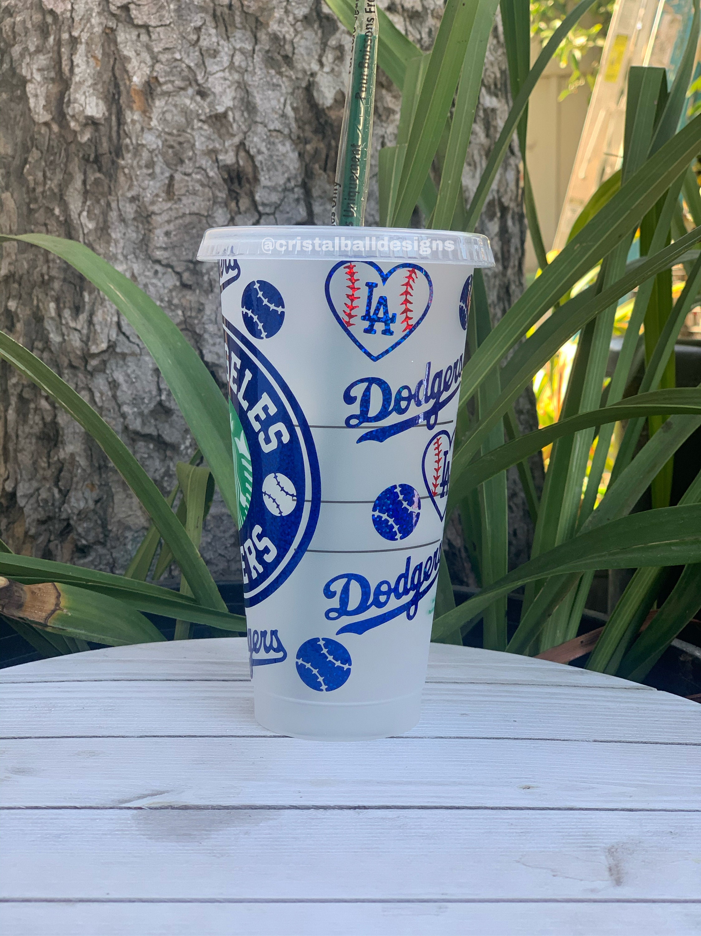 Starbucks Custom Dodgers Cold Cup / Béisbol Sirena / Vasos de Etsy