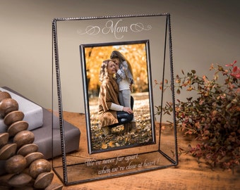 Mom Picture Frame Personalized Gift for Mother Laser Engraved Photo Frame Custom Mother's Day Gift from Daughter Son Pic 319 Series EP507