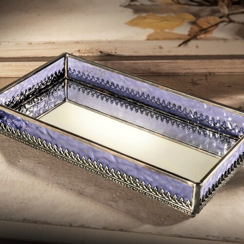 Vanity Tray Jewelry Display Storage Bathroom Anizer Purple - Home Decor Vanity Tray Vanity Tray Jewelry Display Storage Bathroom Anizer Purple - Home Decor Vanity Tray