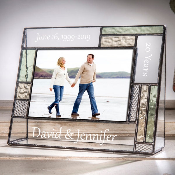 Anniversary Gift Picture Frame Personalized Gifts for Husband Wife Girlfriend Boyfriend Parents Wedding Photo 10 Years Pic 430 EP625 Series