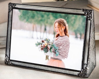 Picture Frame 8x10, 5x7, 4x6, 2x3 Glass Photo Frame Gift for Mom Wedding Anniversary Baby Christmas Family Pic 360 Series