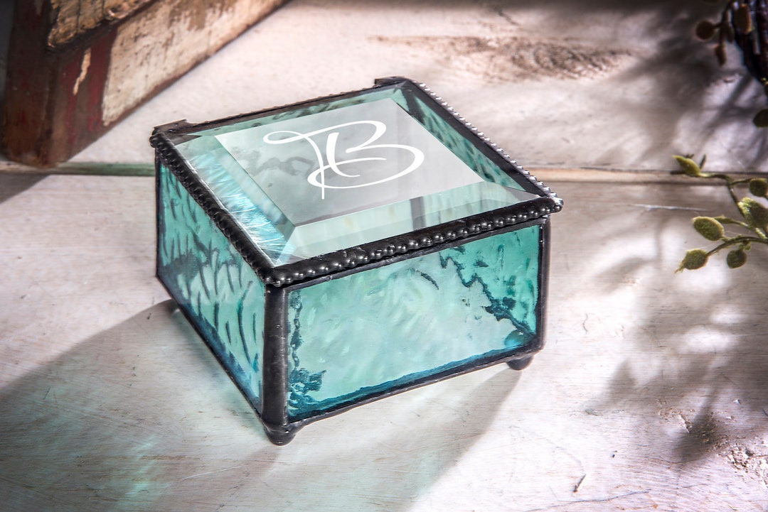 Monogrammed Jewelry Box Personalized Gift for Her Girl Friend Custom