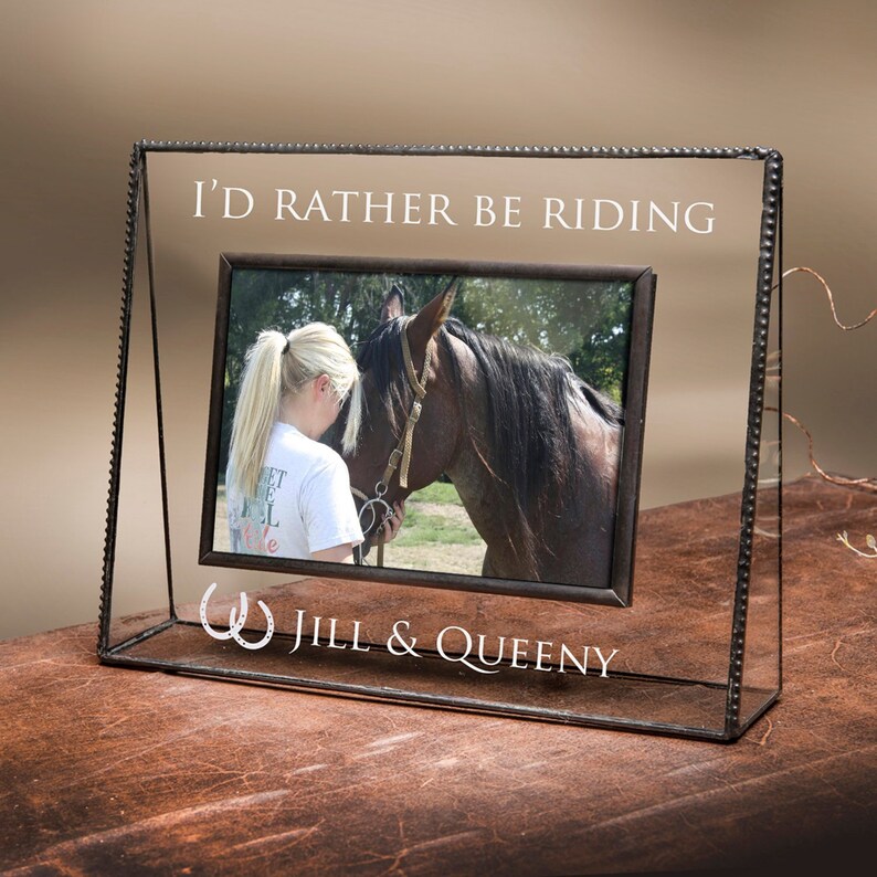 Horse Picture Frame Personalized Photo Frame Engraved 4x6 Etsy