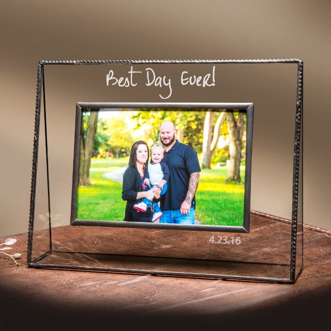 Adoption Gift Personalized Picture Frame Engraved Baby Photo Etsy