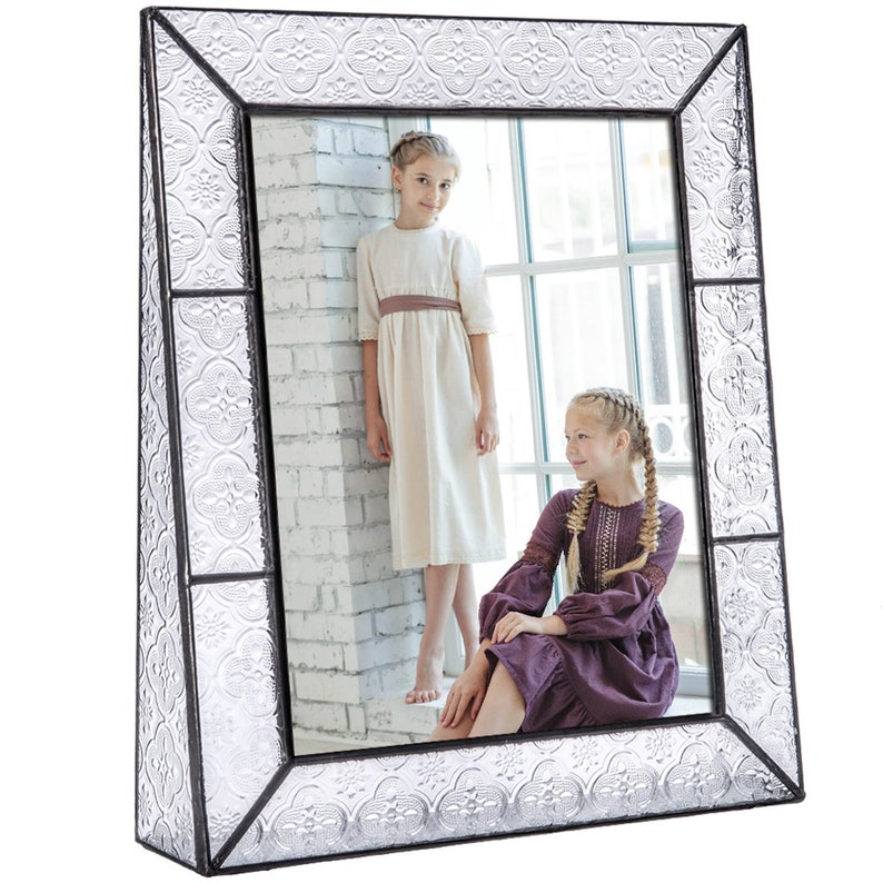 8x10 Vertical Vintage Glass Picture frame Wedding Photo Frame Etsy