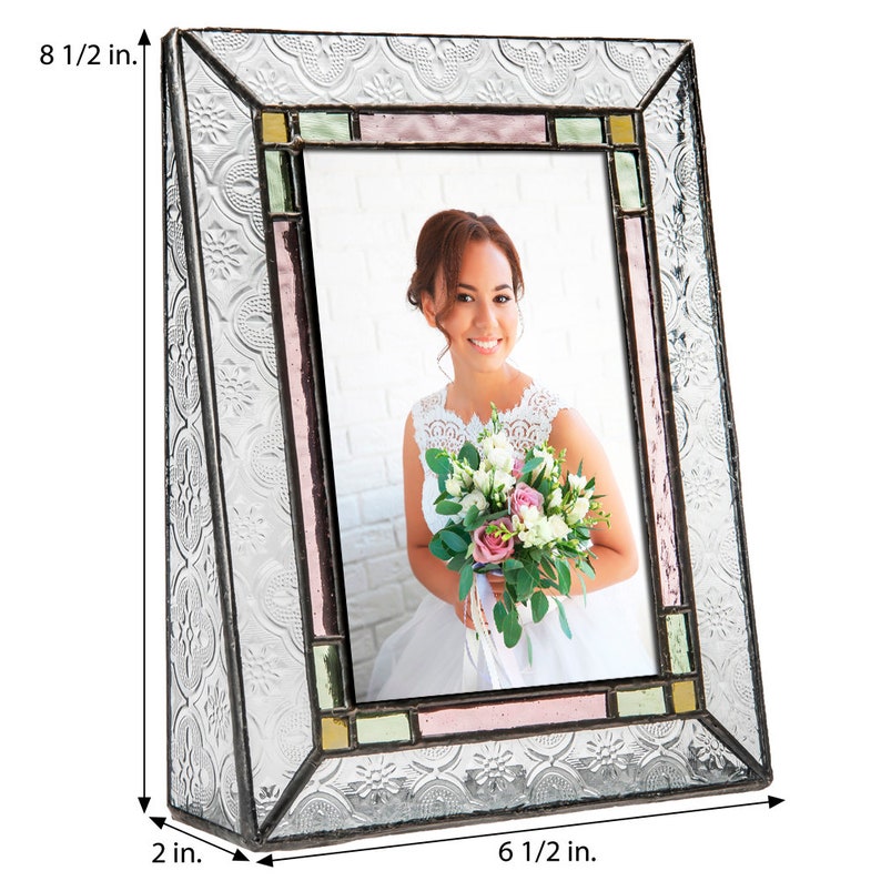 4x6 Picture Frame Vertical Stained Glass Picture Frame Etsy