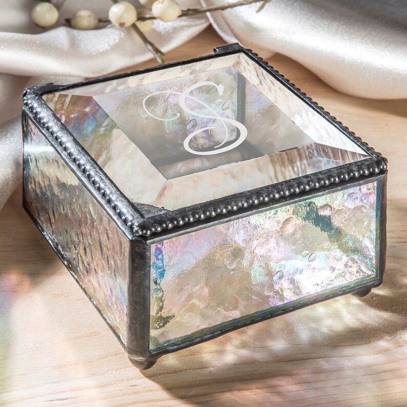 Monogrammed Jewelry Box Personalized Gift for Her Girl Friend Etsy
