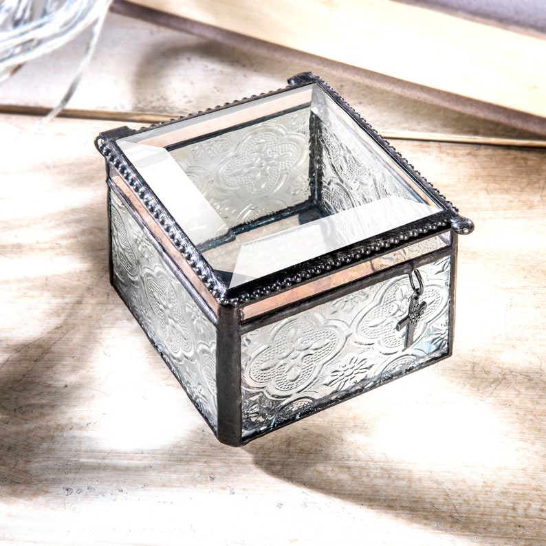 Religious Gift Glass Box Personalized Jewelry Box Keepsake Etsy