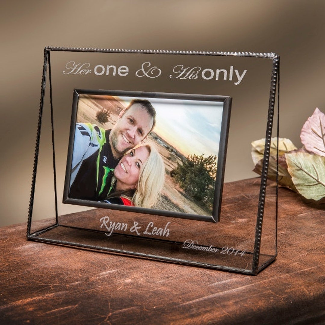 Engagement Picture Frame Personalized Engraved Photo Frame for Etsy