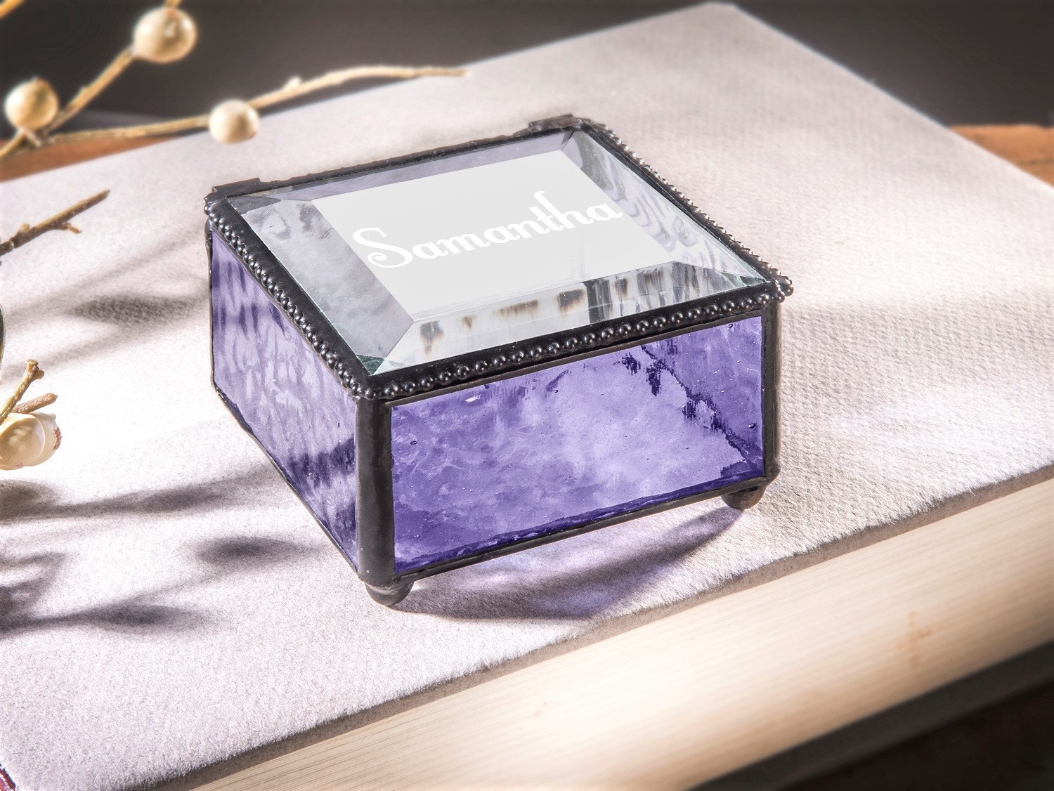 Personalized Jewelry Box Custom Laser Engraved Glass Box Etsy