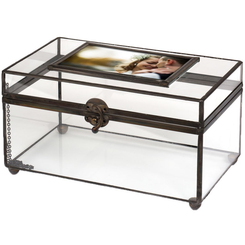 Large Glass Box Photo Display Case Clear Decorative Storage Etsy