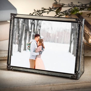 Picture Frame 8x10, 5x7, 4x6, 2x3 Glass Photo Frame Gift for Mom Wedding Anniversary Baby Christmas Family Pic 360 Series 5x7 horizontal