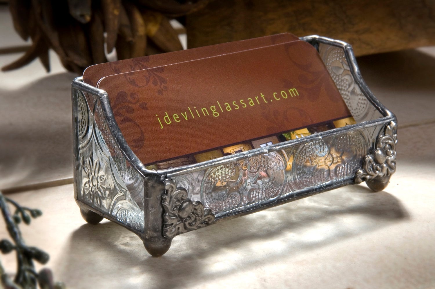 Business Card Holder for Women Desk Accessories Office Decor Etsy