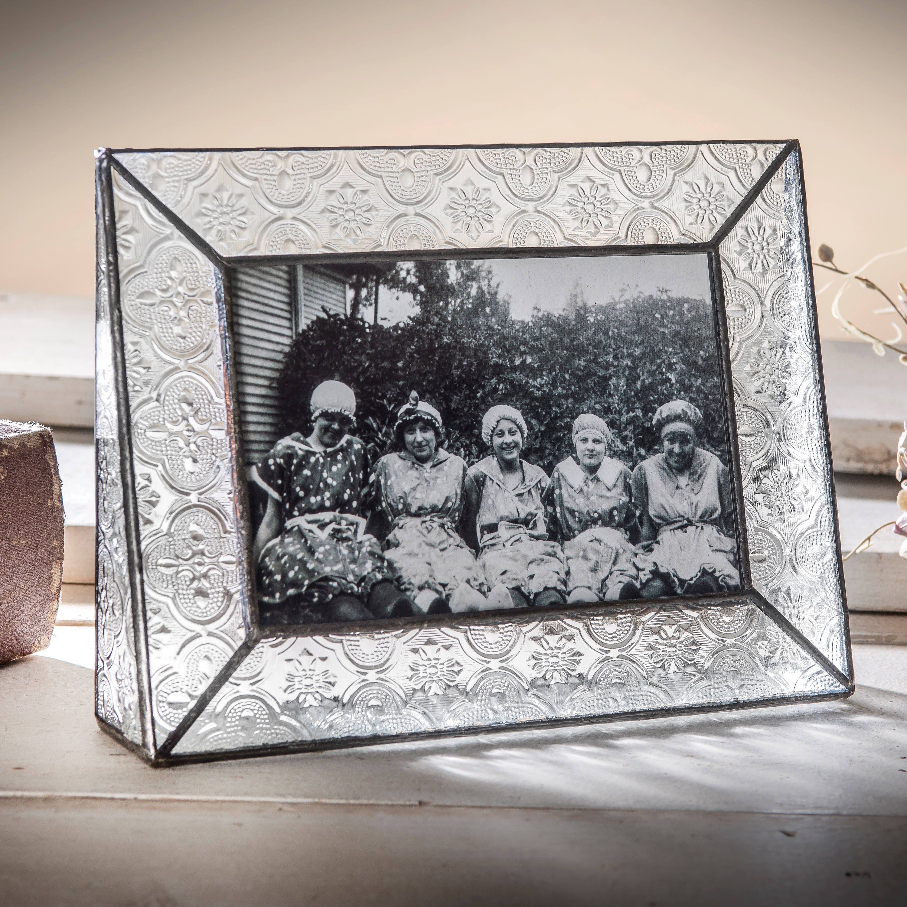 4x6 Glass Picture Frame Vintage Home Decor Wedding Photo Frame Etsy