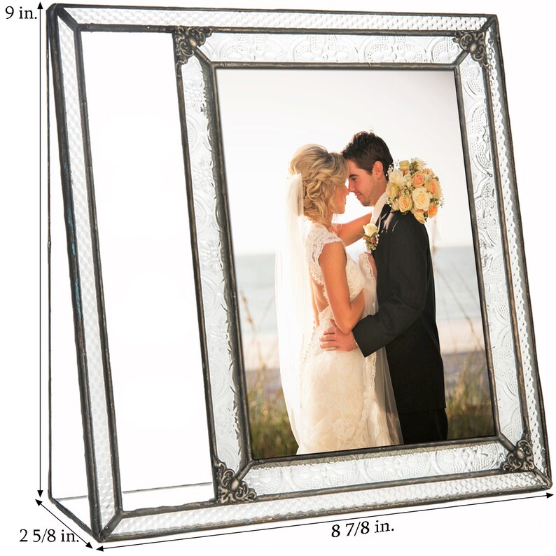 Wedding Picture Frame Personalized Gift Engraved Glass Etsy