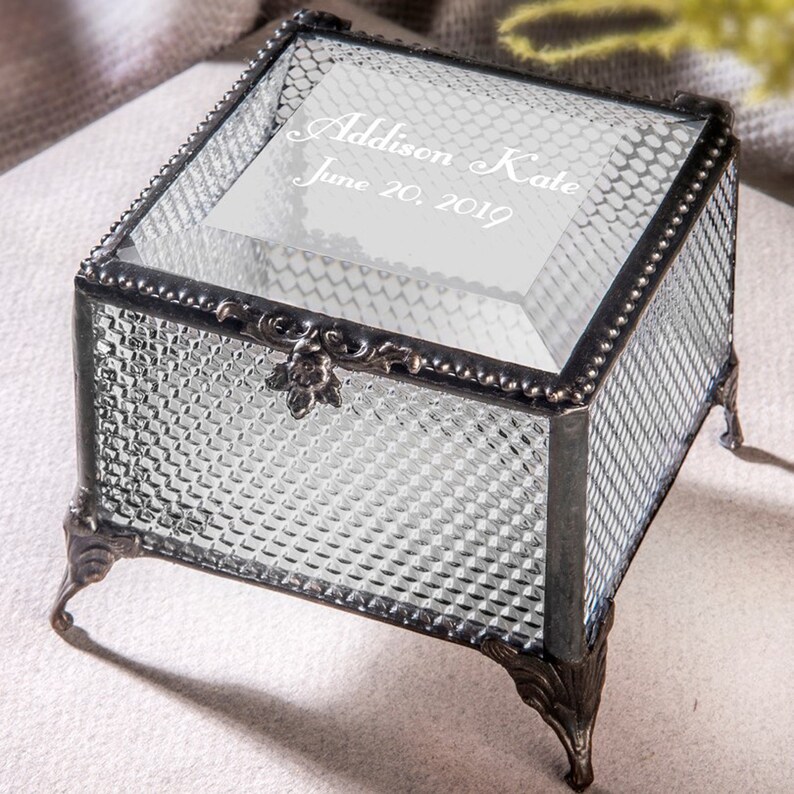 Baby Jewelry Box Christening Baptism Gift Multiple Colors Etsy