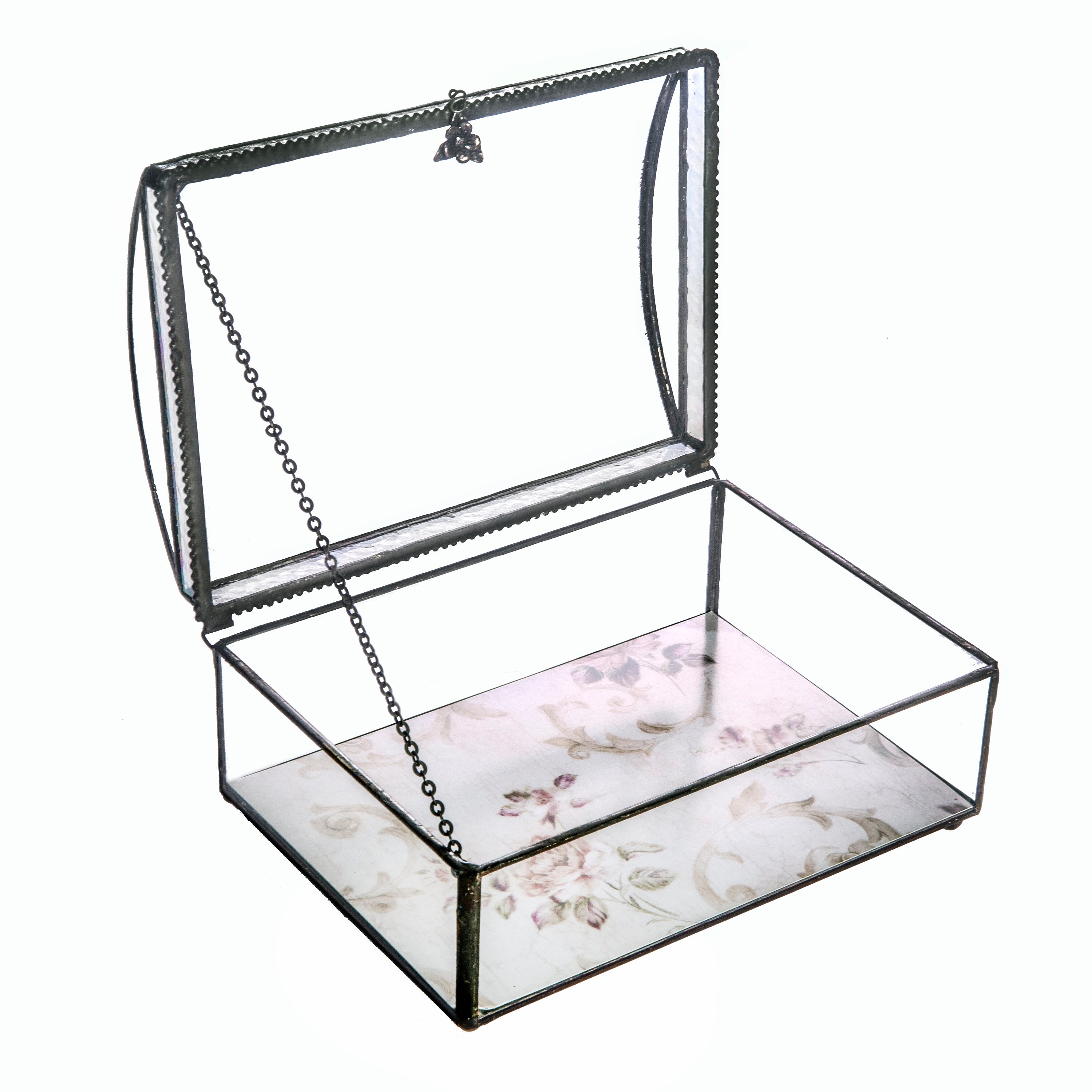 Invitation Keepsake Box Large Glass Display Box Wedding Etsy