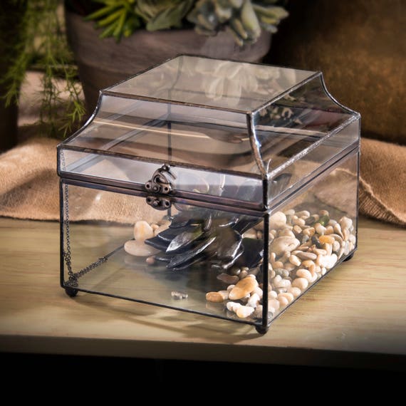 home decoration large clear glass storage